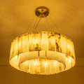 Marble Cascade LED Chandelier