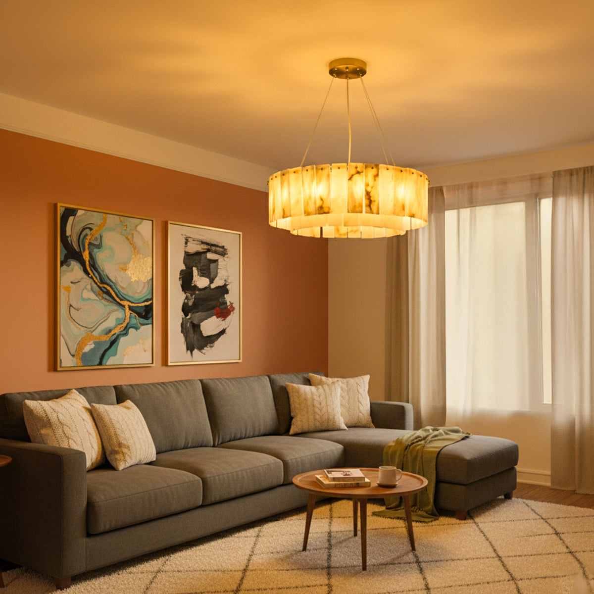 Buy Marble Cascade LED Chandelier nterior Lights