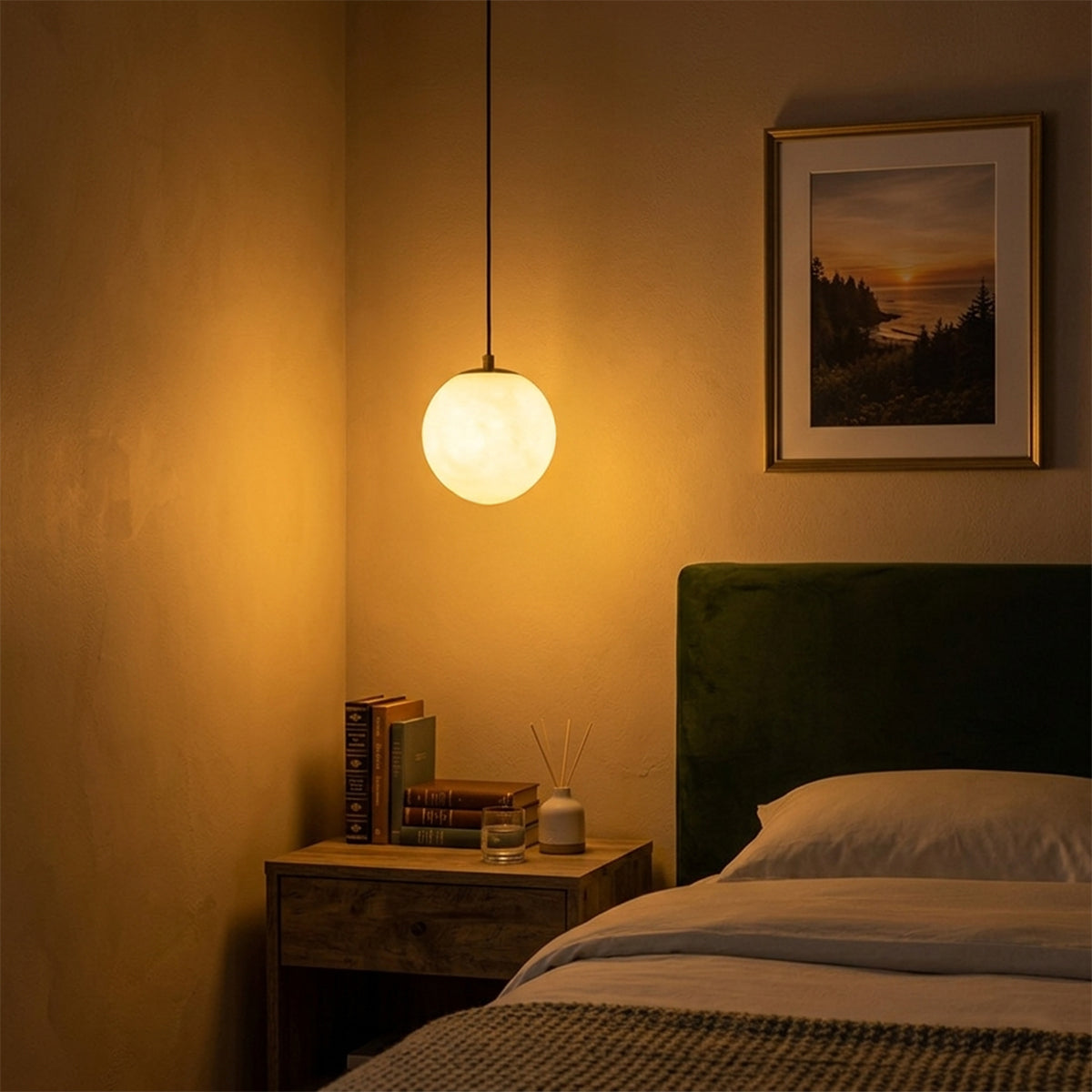 Buy Marble Globe LED Pendant light bedroom