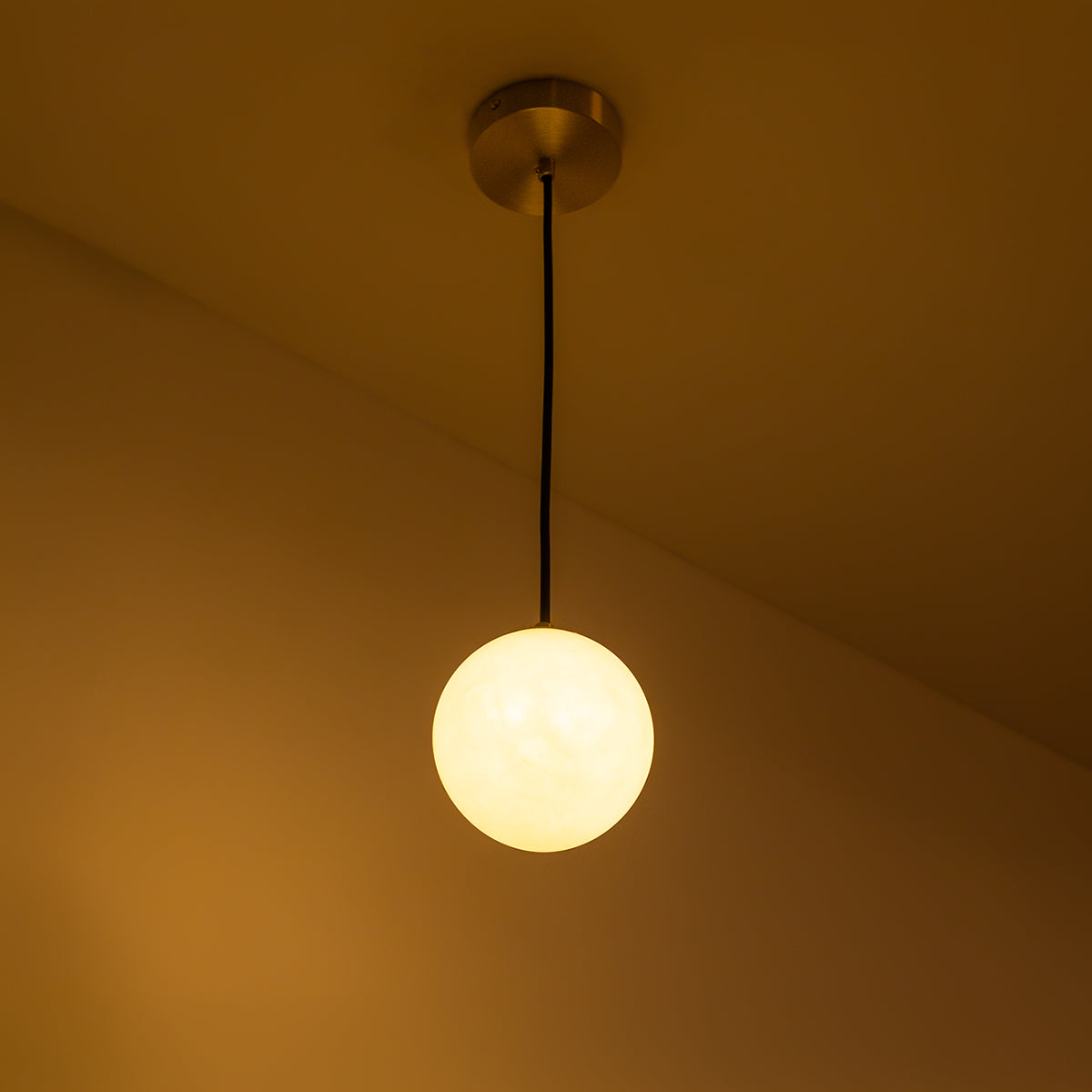Buy Marble Globe LED Pendant light interior
