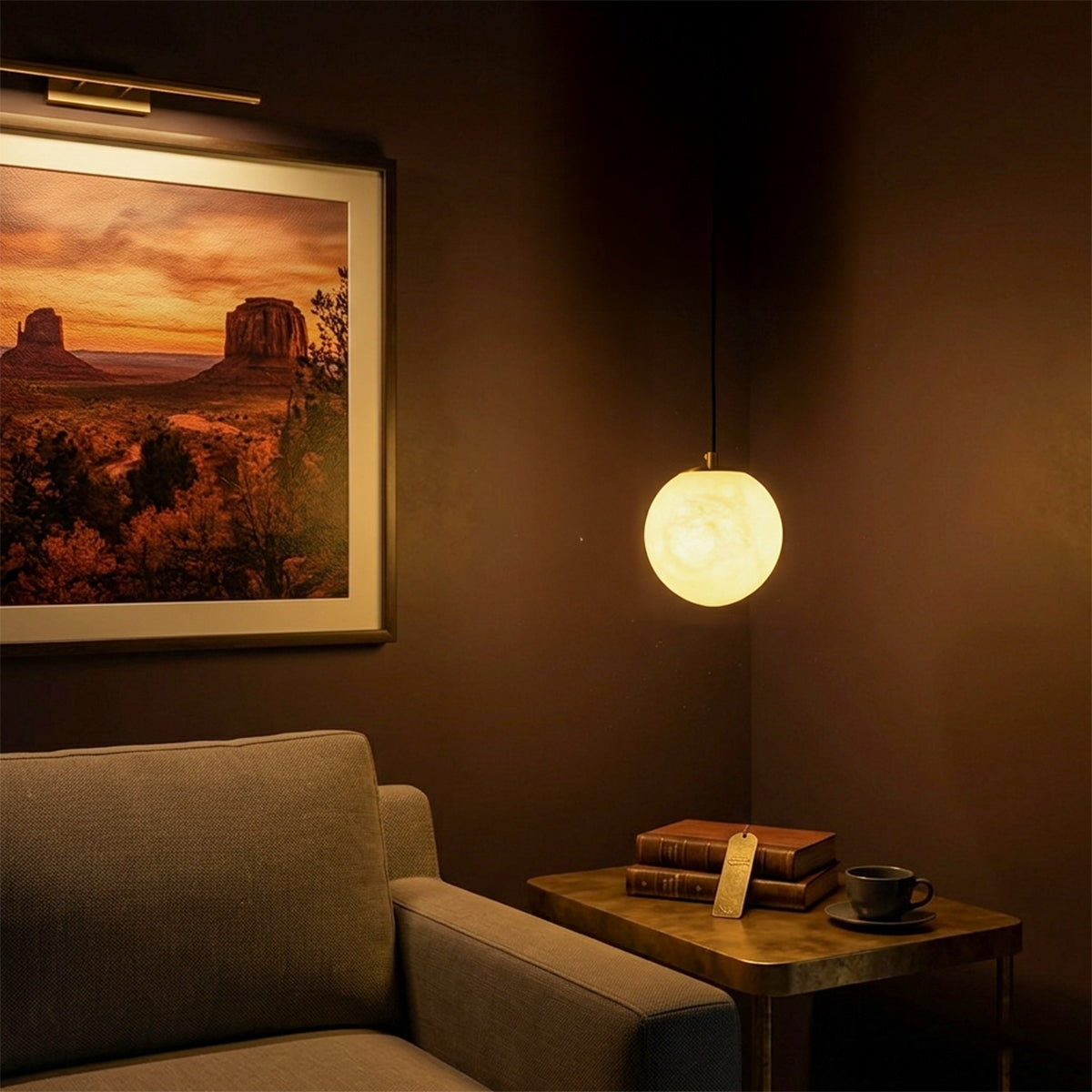 Buy Marble Globe LED Pendant light livingroom
