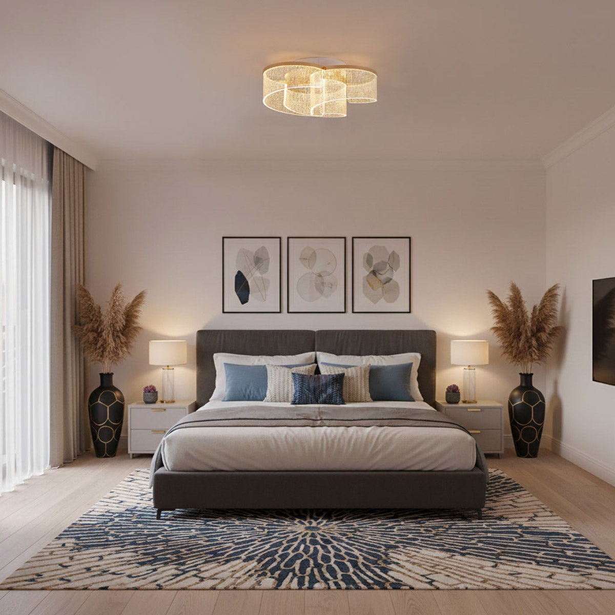 Buy Mayfair 3 Colour LED Chandelier Interior Lights bed room