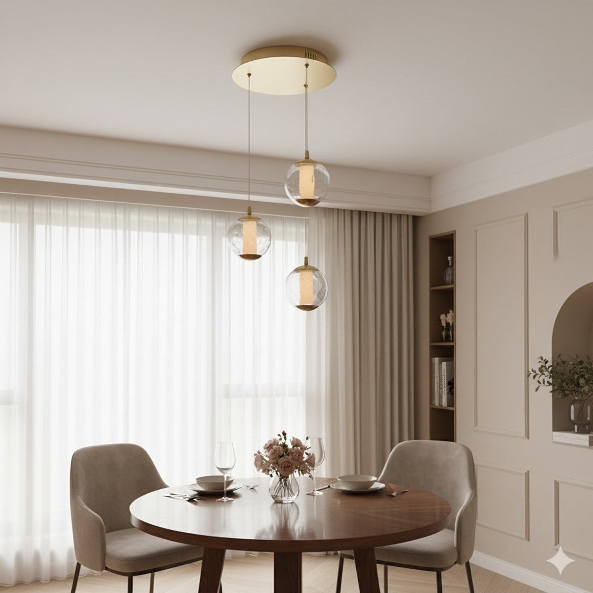 Buy Miles Ahead ( 3 Light ) LED Chandelier Interior Lights