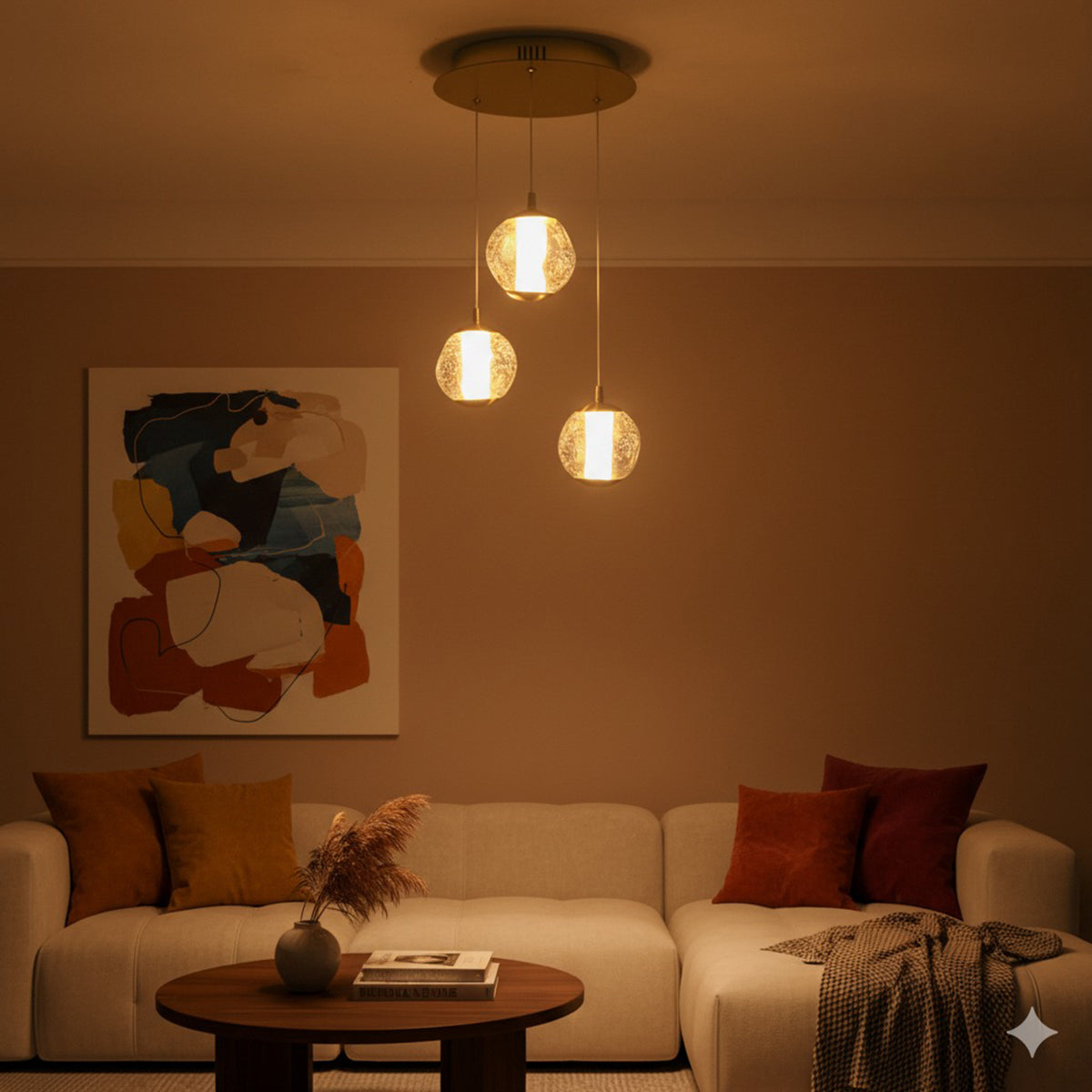 Buy Miles Ahead ( 3 Light ) LED Chandelier Living Room