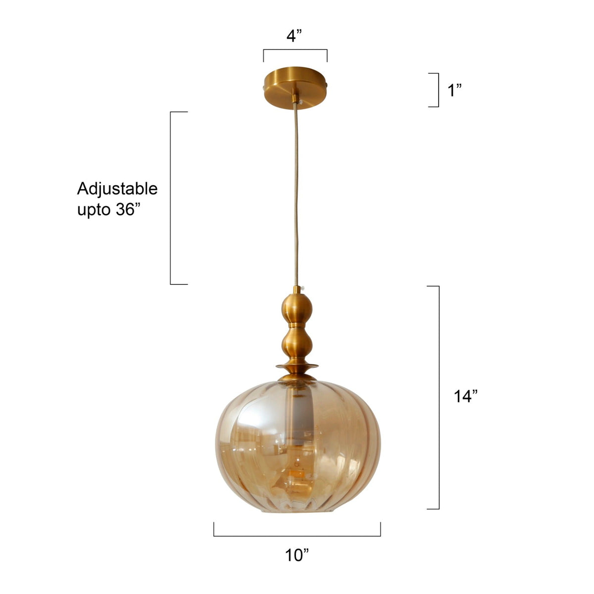Buy Mirage Amber Pendant Light Corner hanging