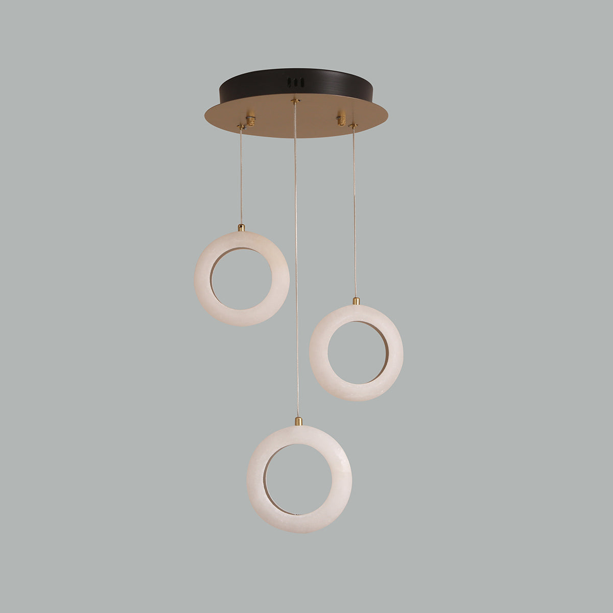 Buy Nature Lover 3 Light Marble LED Chandelier Online
