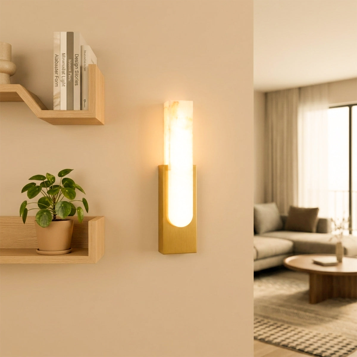 Buy Nirvana Marble LED Wall Light livingroom