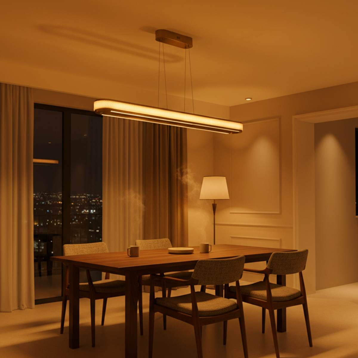 Buy Noble Mind Long LED Chandelier Bangalore