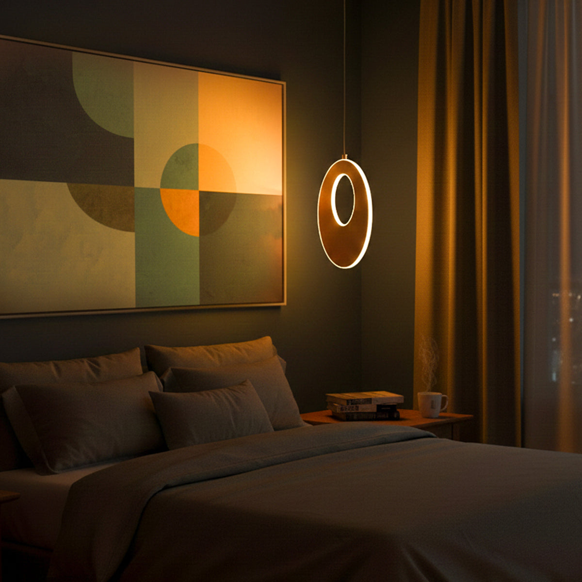 Buy Nolan Rose Gold LED Pendant Interior home