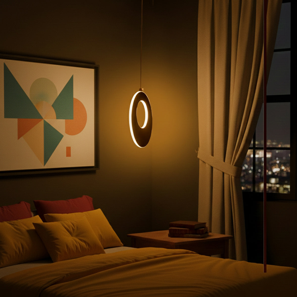 Buy Nolan Rose Gold Small LED Pendant Interior Lights