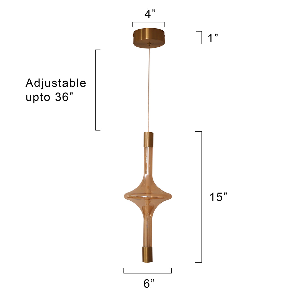 Buy Nora Amber LED Pendant Light Interior Lights