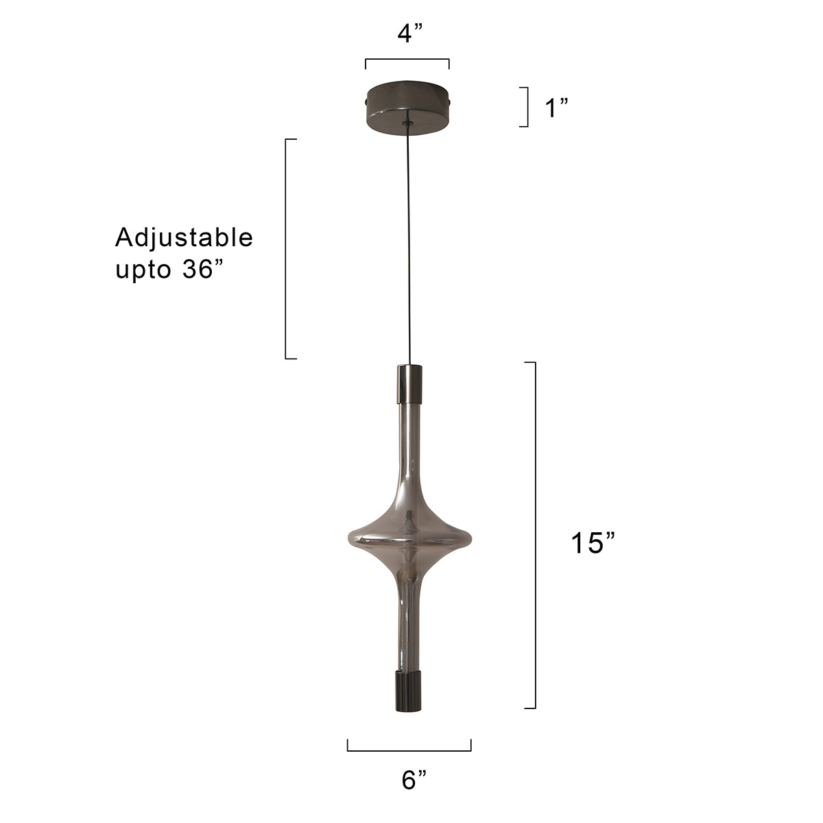 Buy Nora Smoke LED Pendant Light Interior Lights