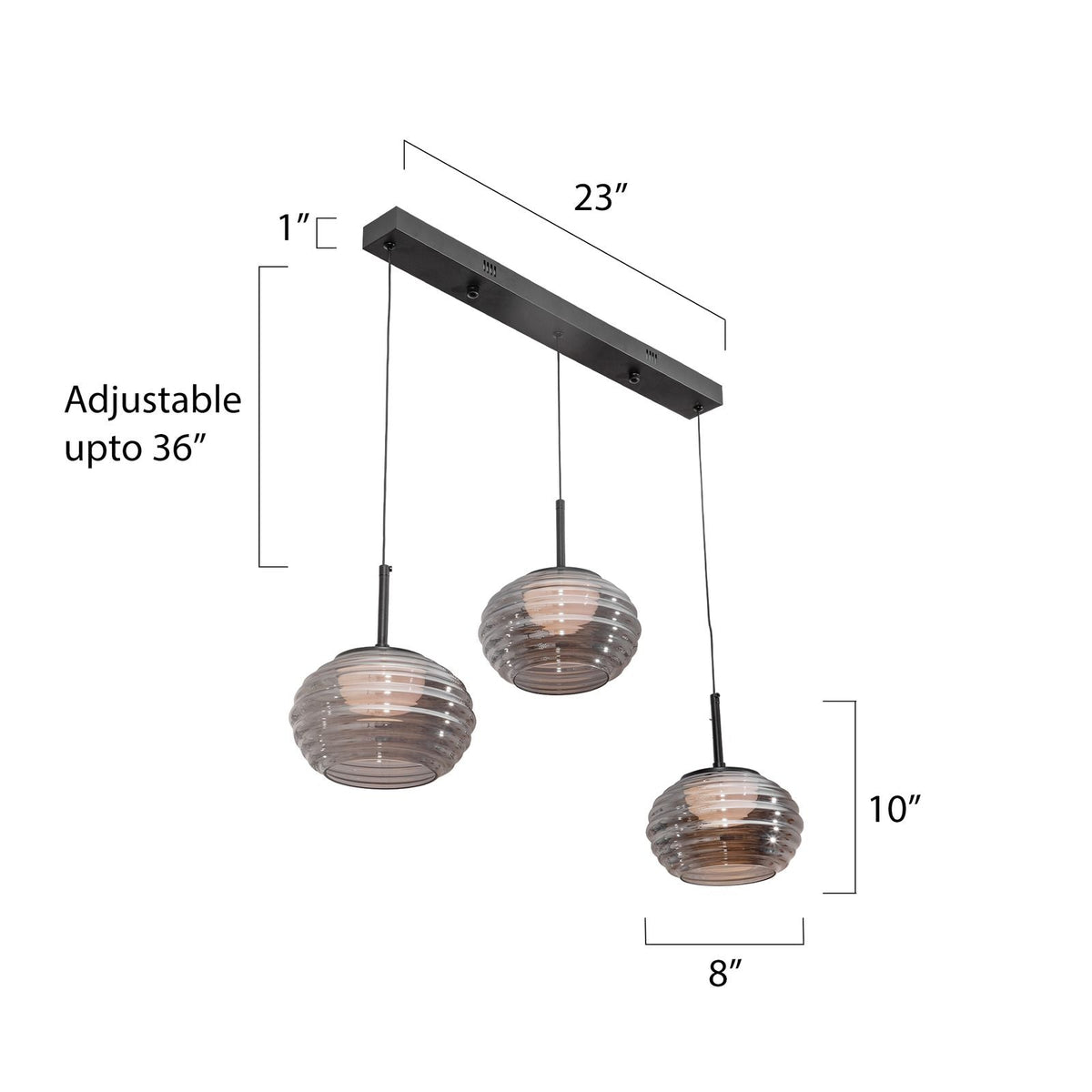 Buy Nyasa 3 Light LED Chandelier online