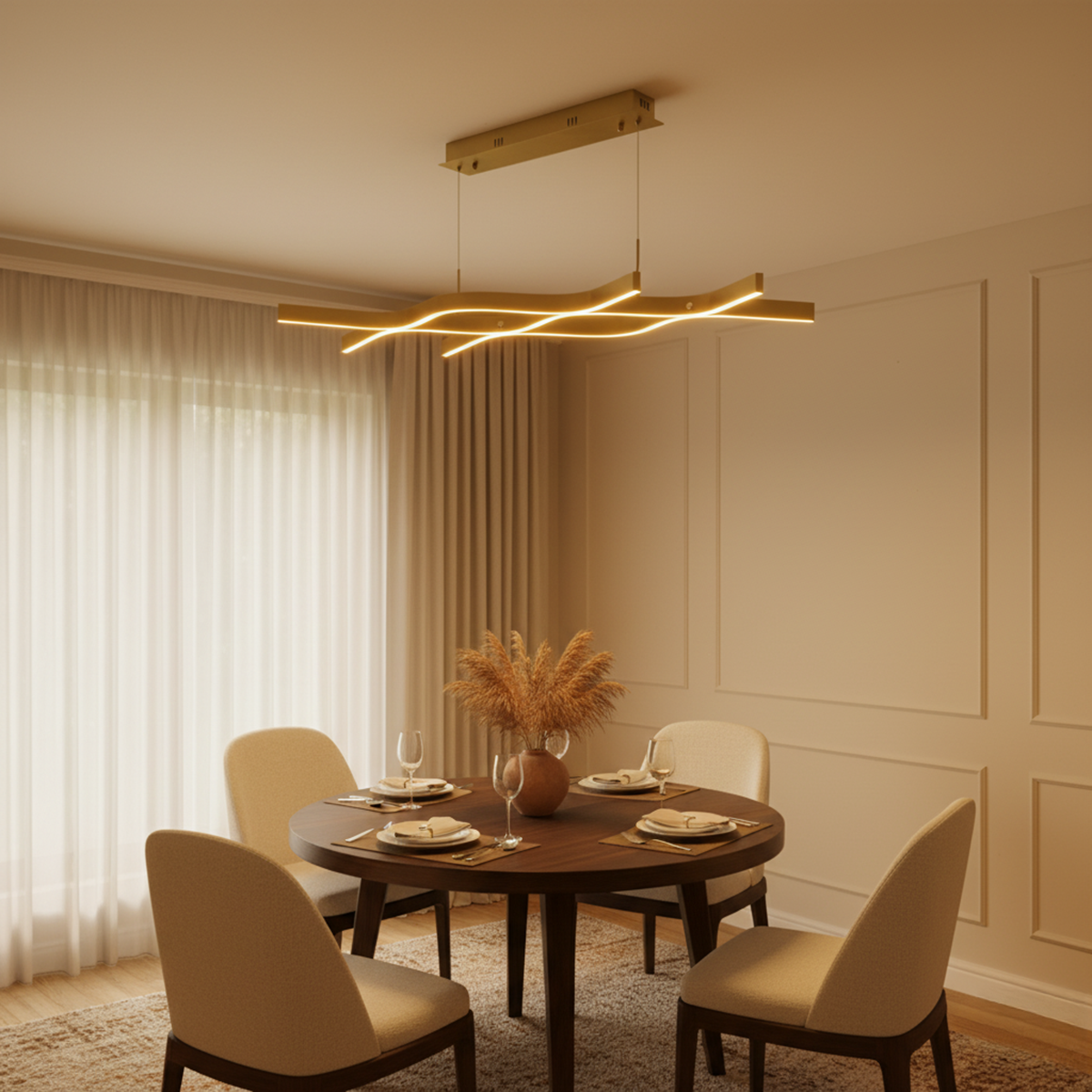 Buy Ocean Waves LED Chandelier Bangalore