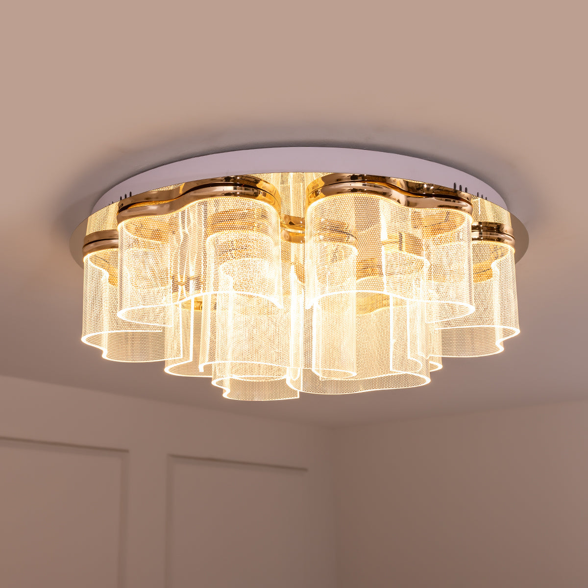 Buy Race Ahead 600mm 3 Colour LED Chandelier livingroom