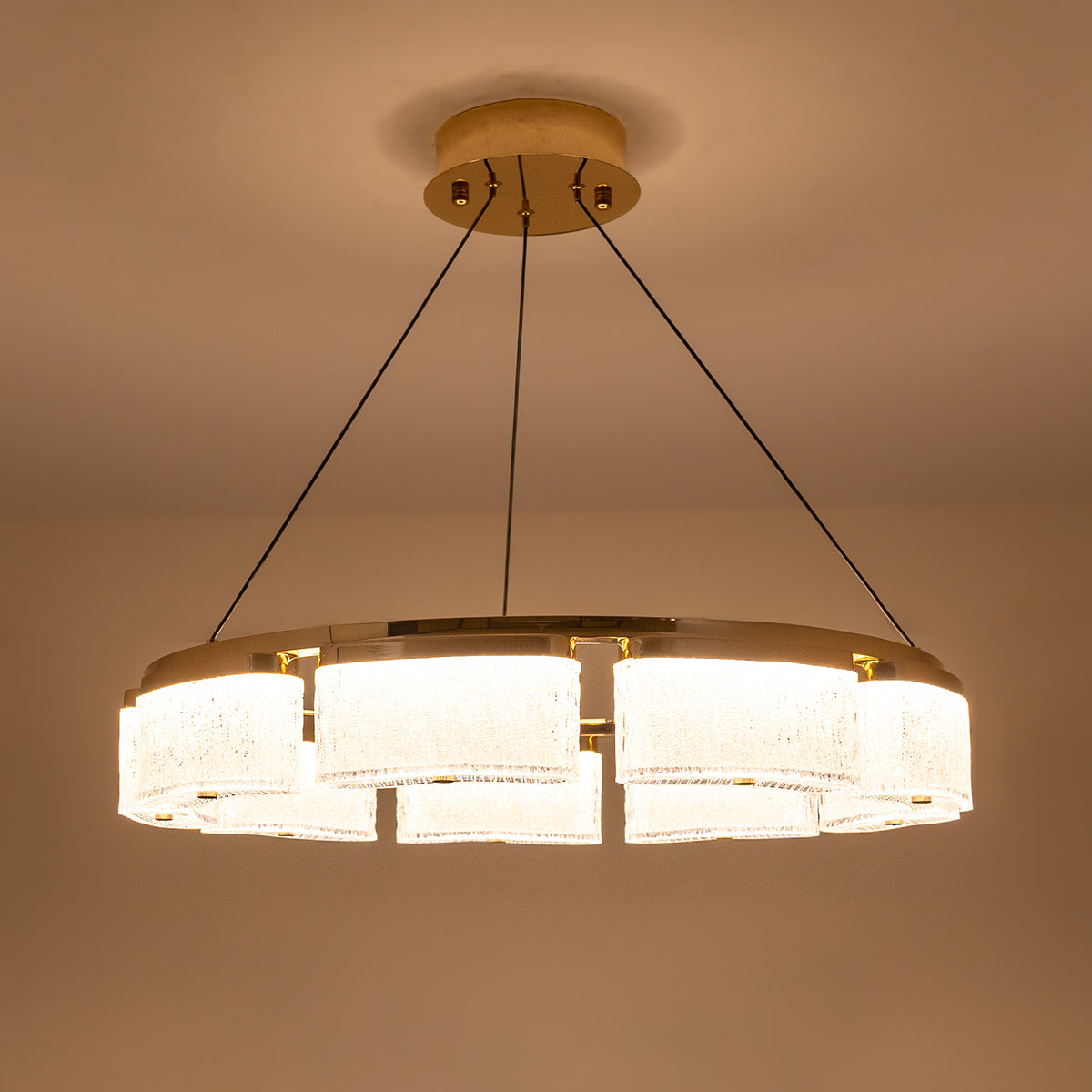 Buy Rockstar Dimmable Remote LED Chandelier bangalore