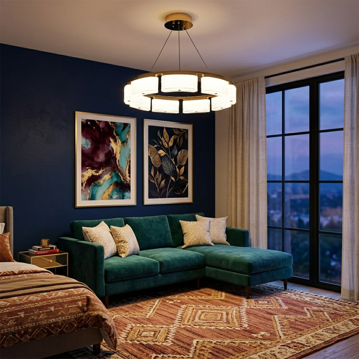 Buy Rockstar Dimmable Remote LED Chandelier bedroom