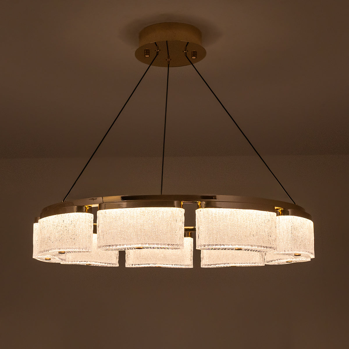Buy Rockstar Dimmable Remote LED Chandelier home online