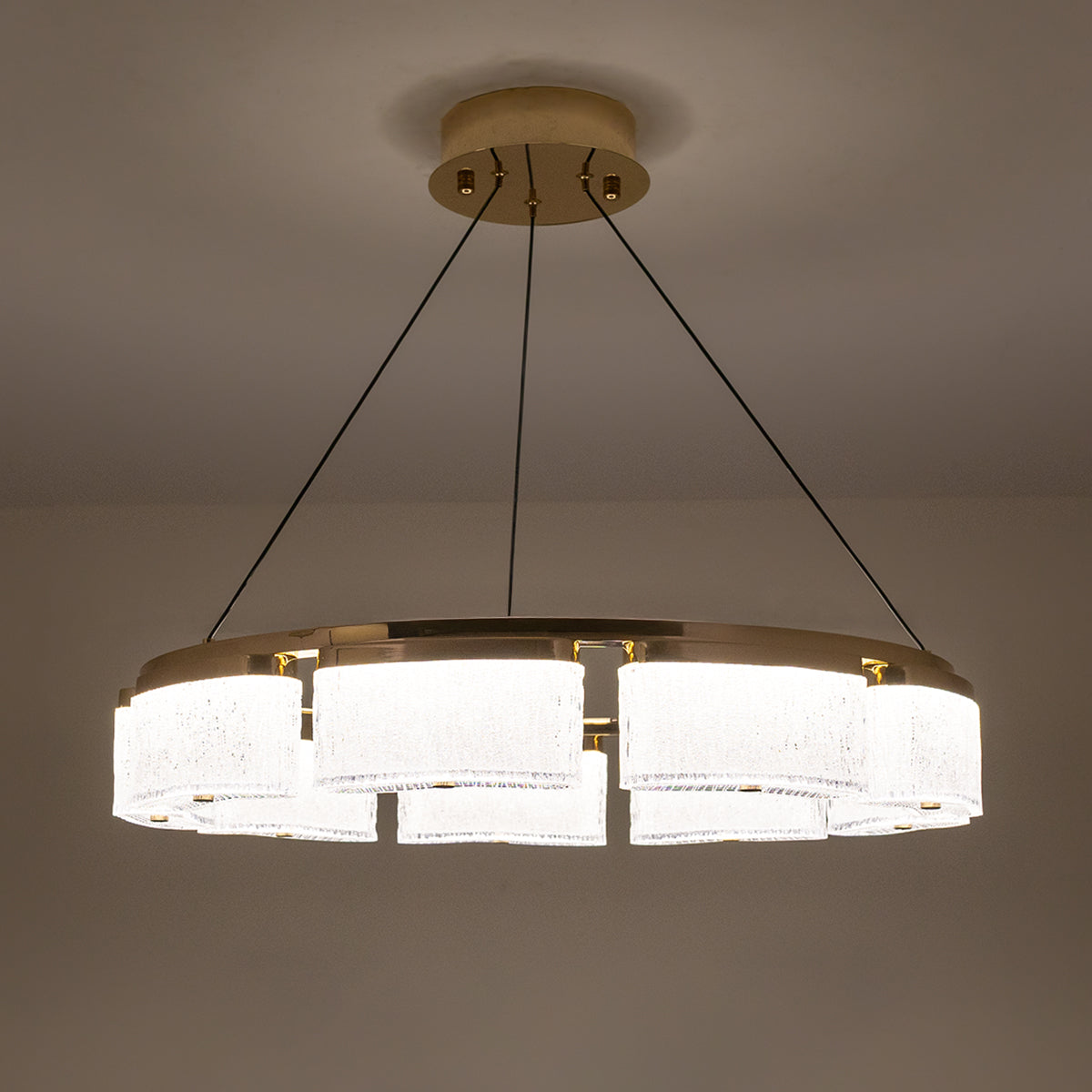 Buy Rockstar Dimmable Remote LED Chandelier interior