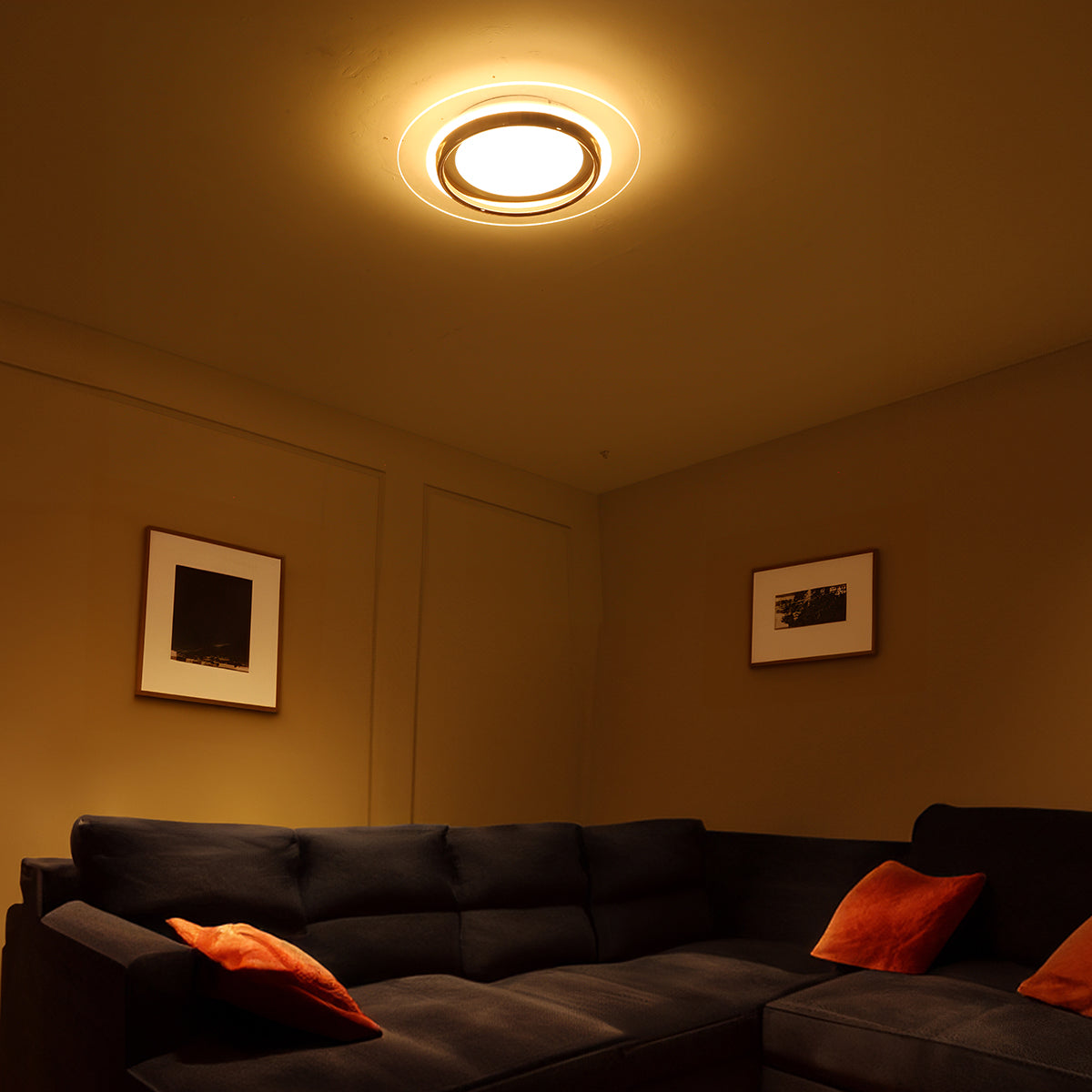 Buy Saturn Ring Rose Gold (3 Colour) LED Chandelier - Ceiling Light Online