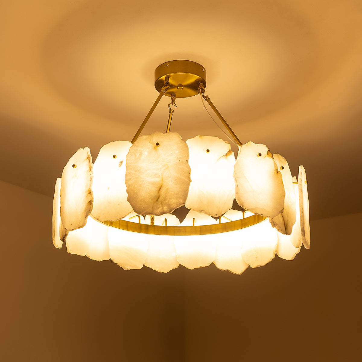 Buy Scenic Marble LED Chandelier bangalore