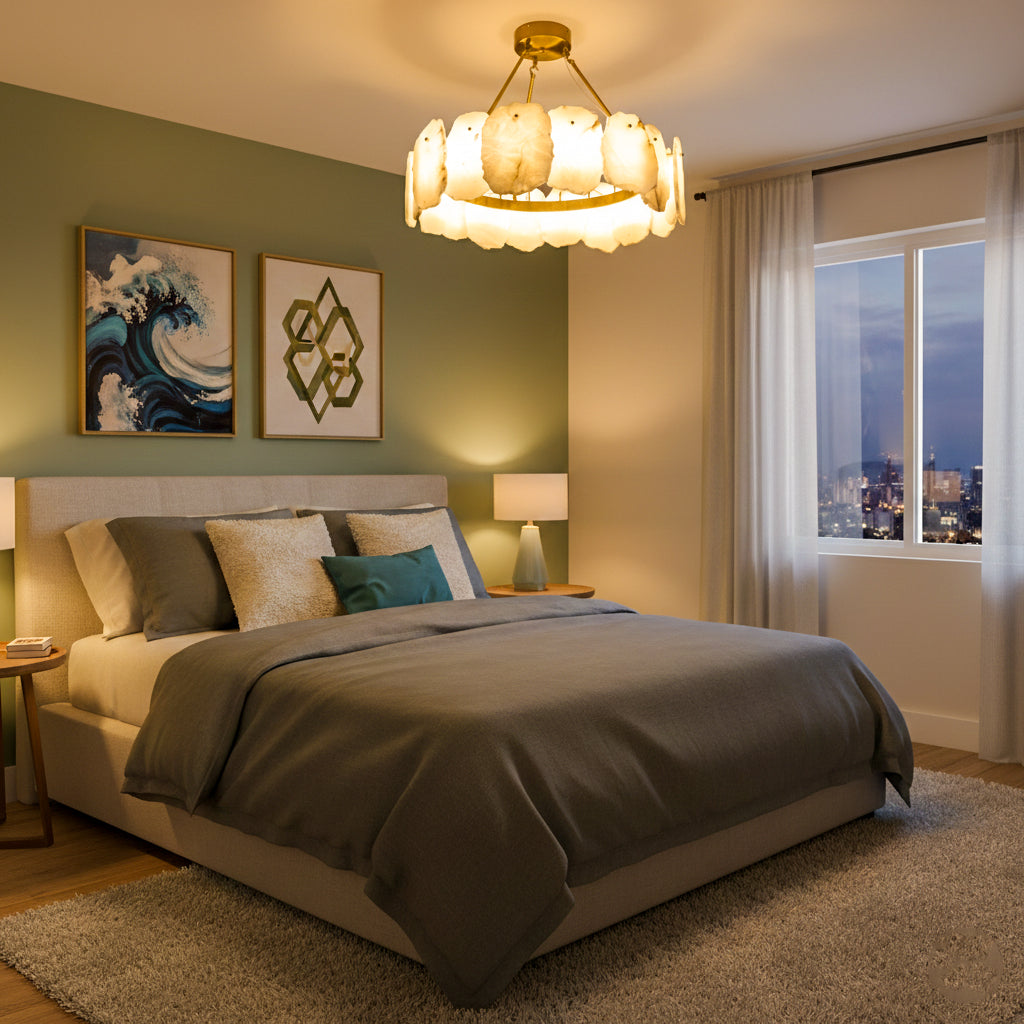 Buy Scenic Marble LED Chandelier bedroom