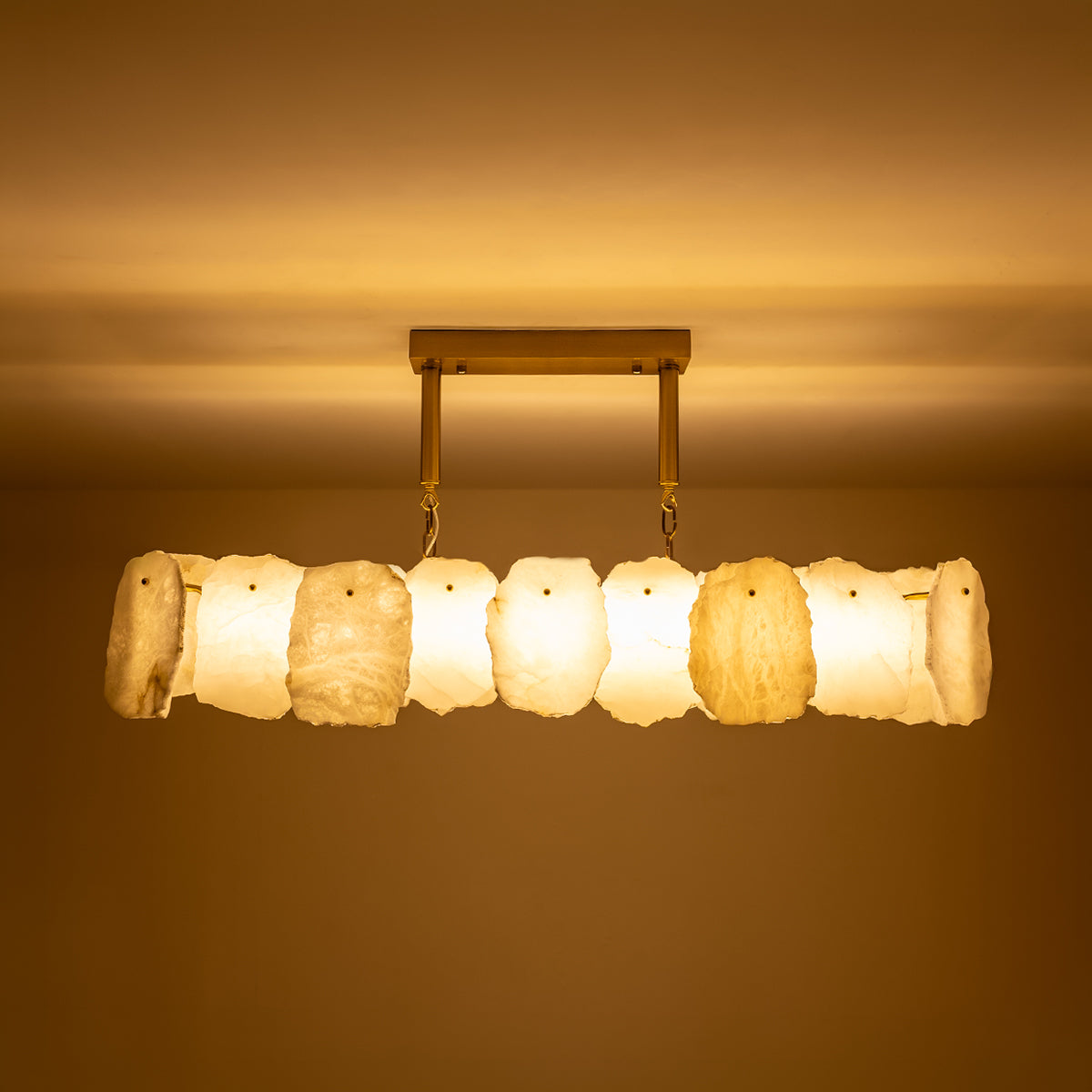 Buy Scenic Marble Long LED Chandelier home