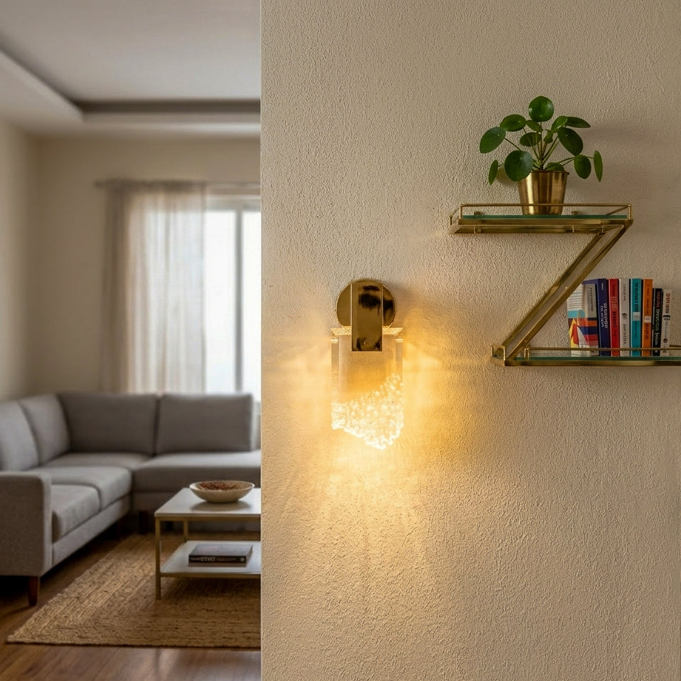 Buy Self Worth Crystal LED Wall Light livingroom