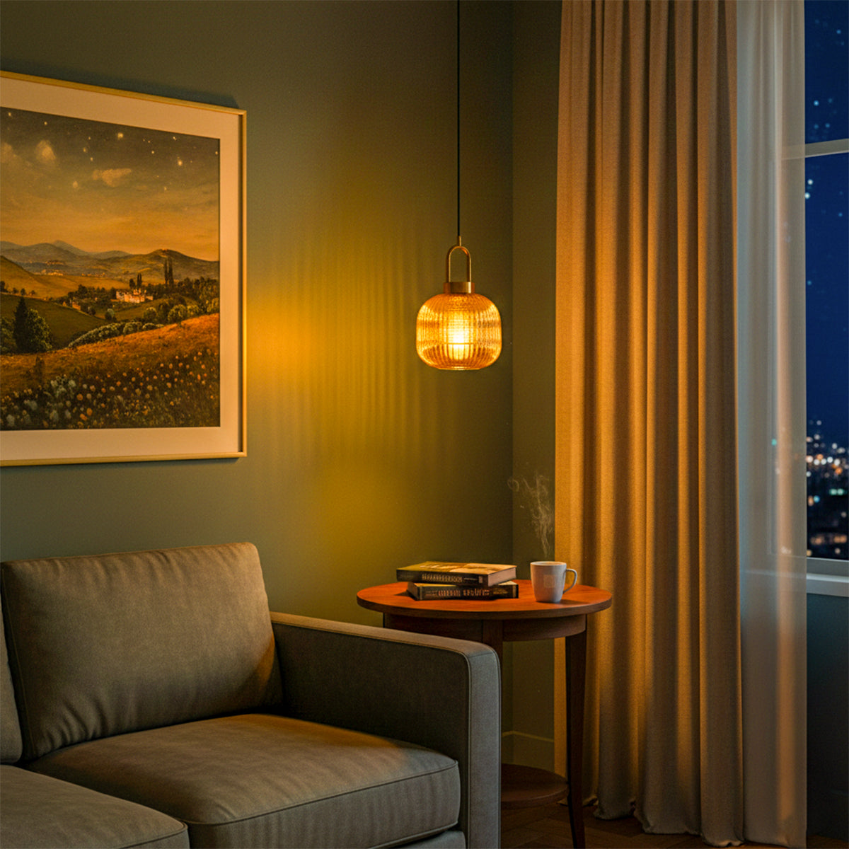 Buy Shadow Play Amber Pendant Light bangalore online