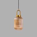 Shadow Play Sleek Amber Pendant Light