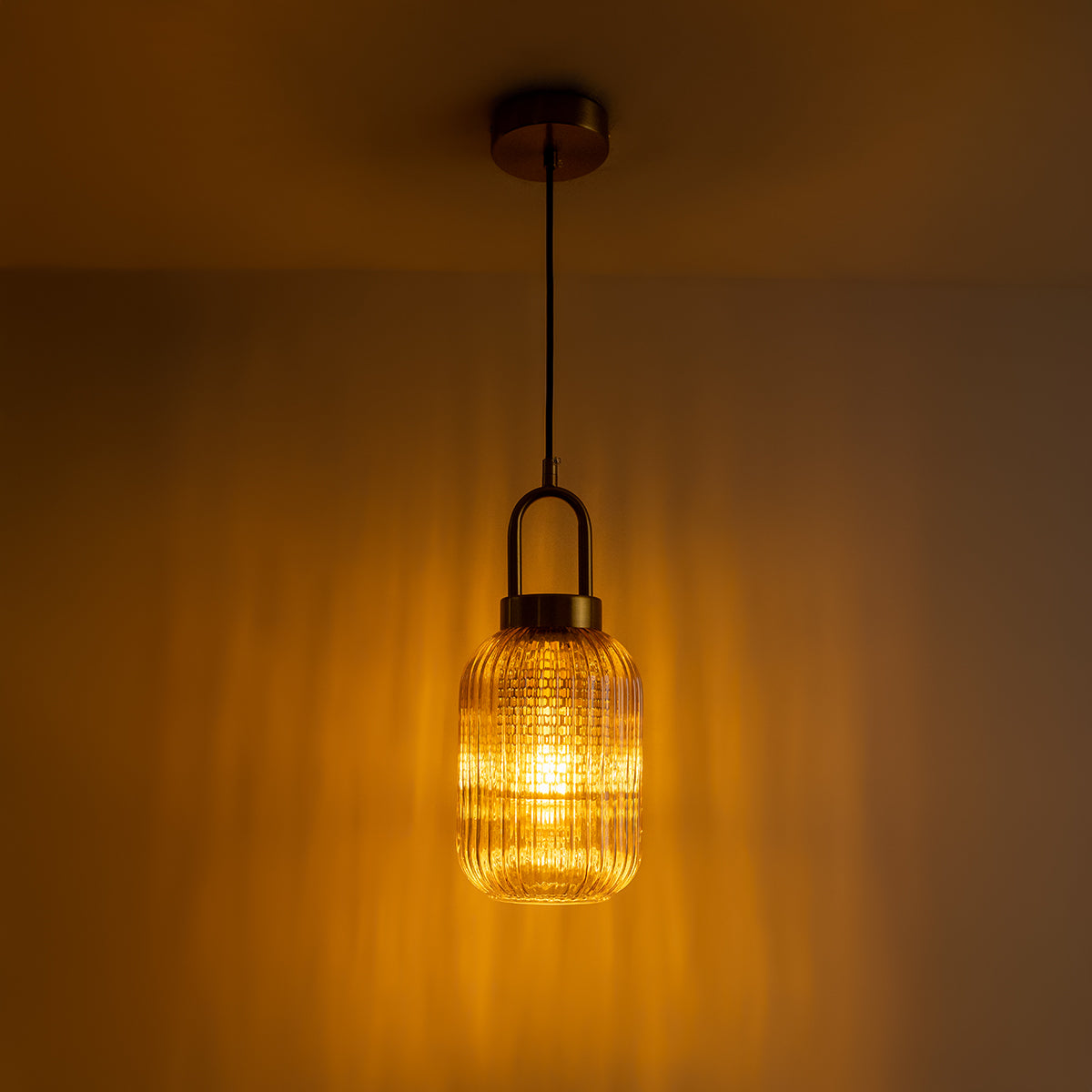 Buy Shadow Play Sleek Amber Pendant Light living