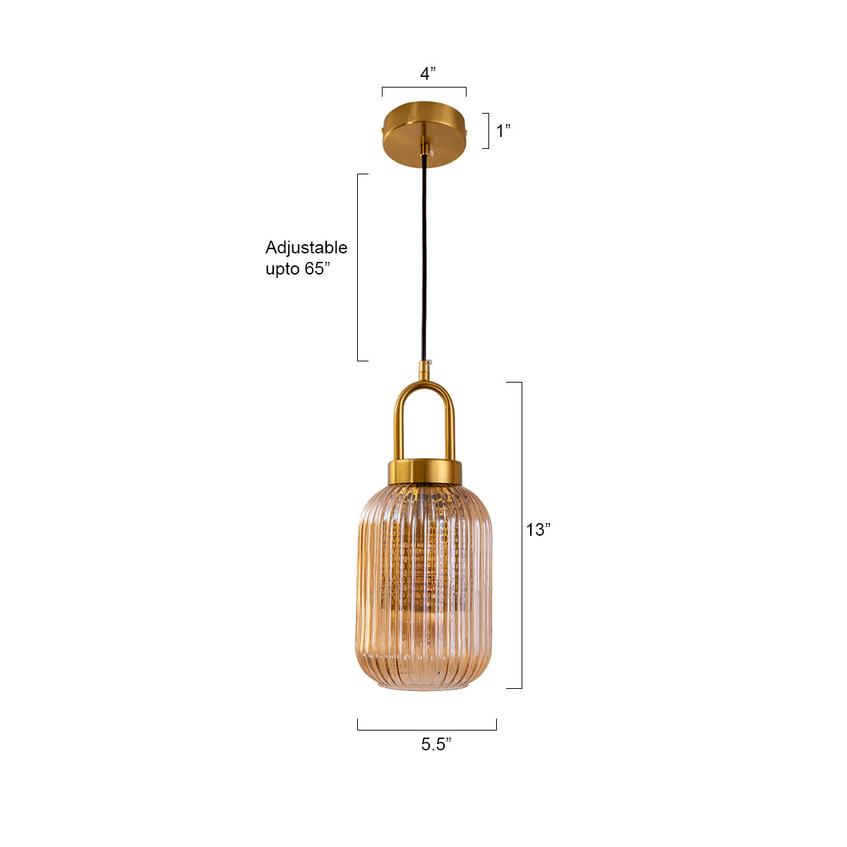 Buy Shadow Play Sleek Amber Pendant Light size