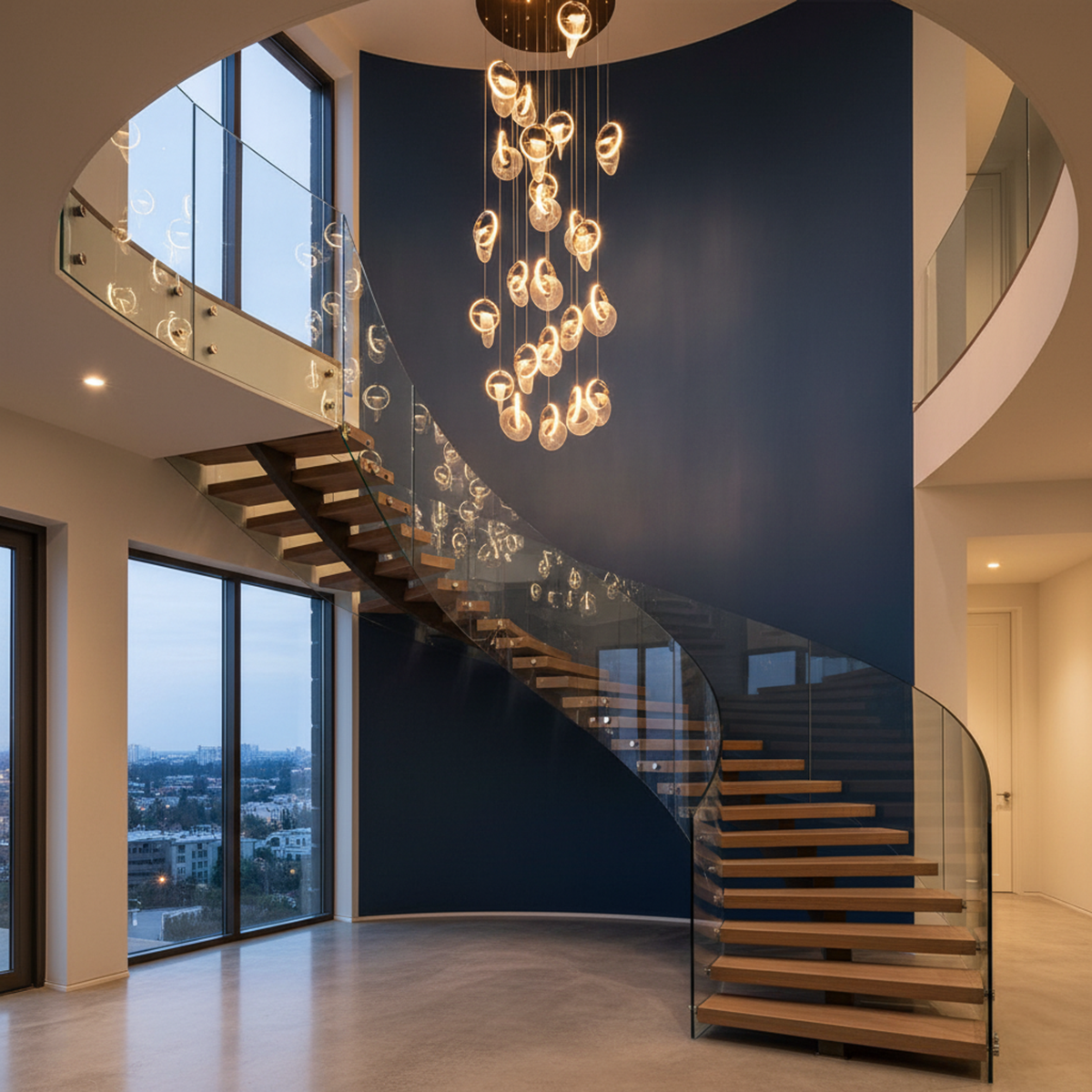 Buy She Said Yes (3 Colour) Double Height LED Chandelier Bangalore