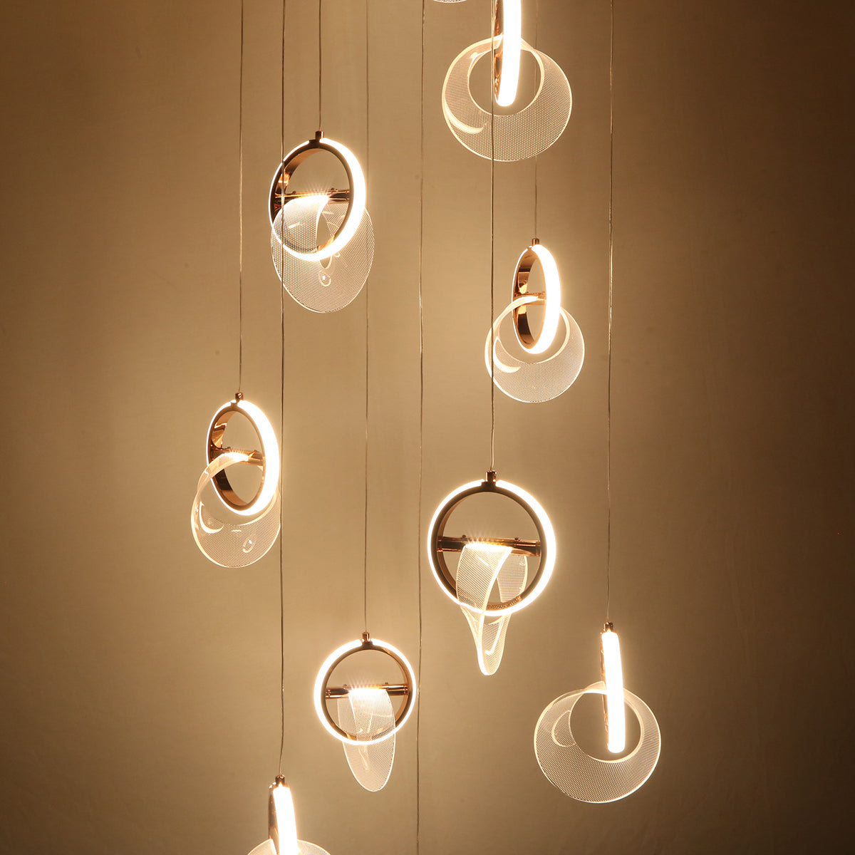 Buy She Said Yes (3 Colour) Double Height LED Chandelier Living Room
