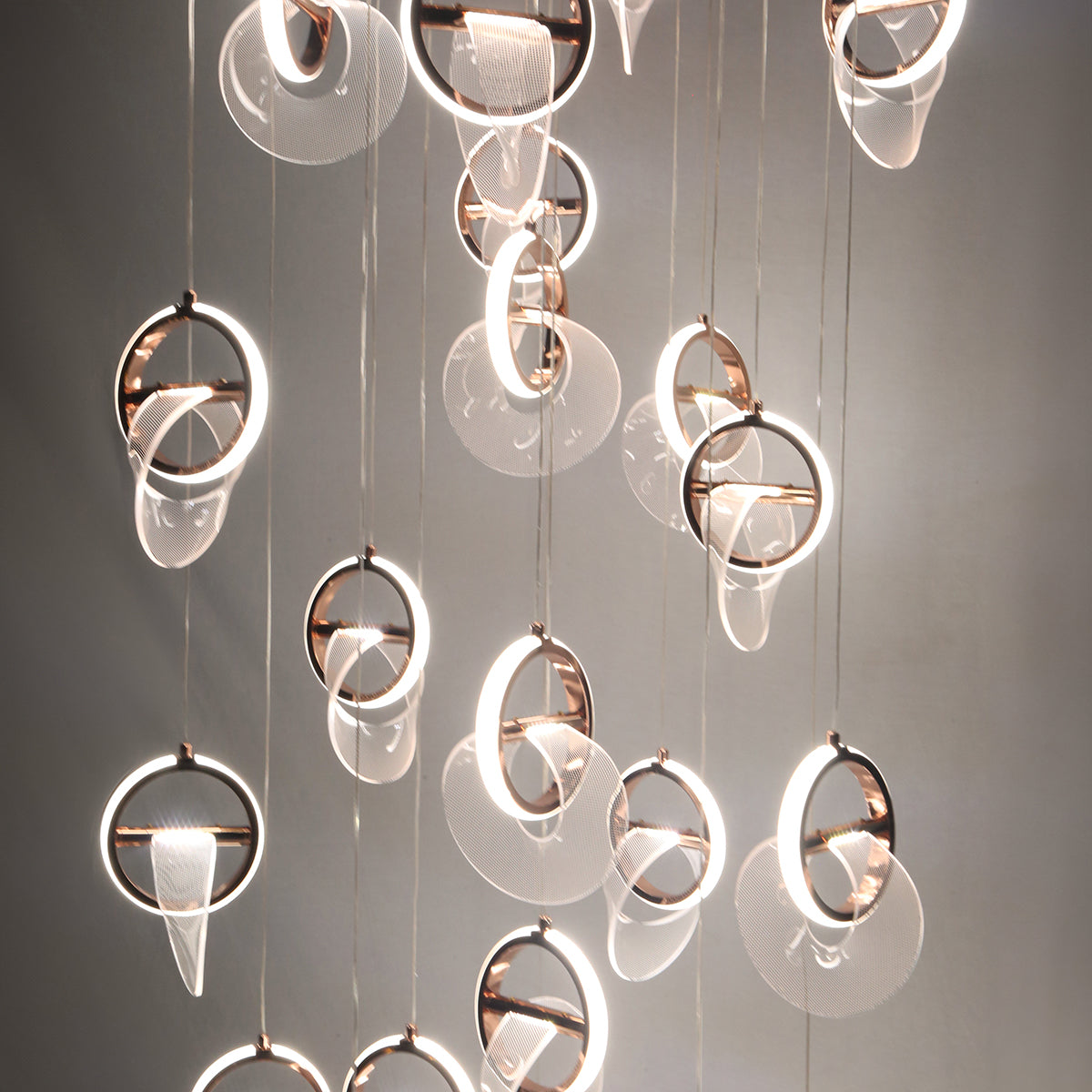 Buy She Said Yes (3 Colour) Double Height LED Chandelier Online