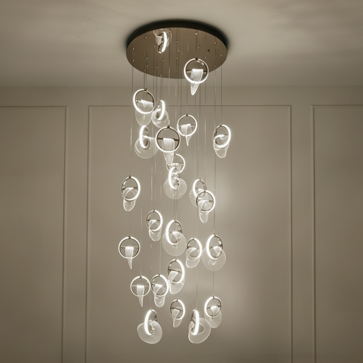 Buy She Said Yes (3 Colour) Double Height LED Chandelier Staircase