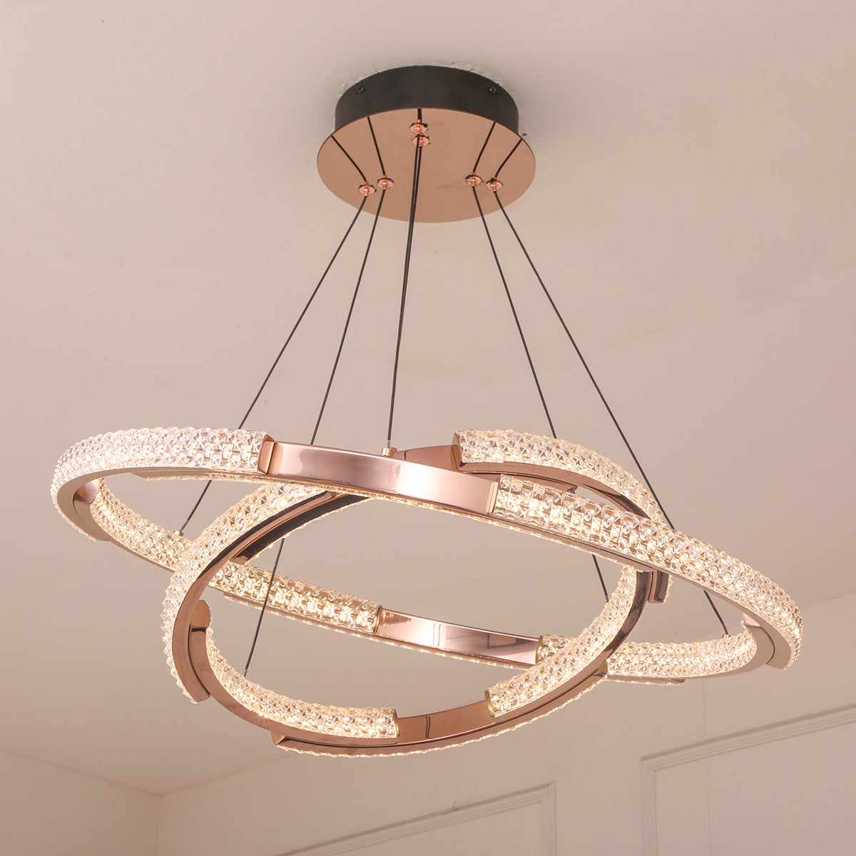 Buy Shine On Smart (Dimmable & Remote) LED Chandelier Living Room