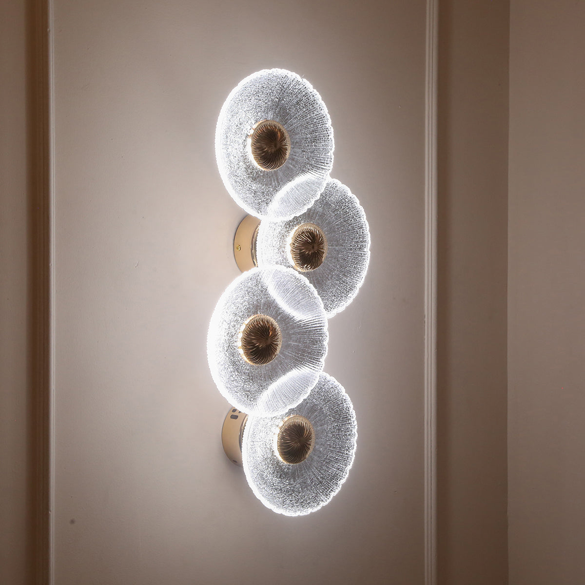 Buy Show off 4-Glass (3 Colour) LED Wall Light Bangalore
