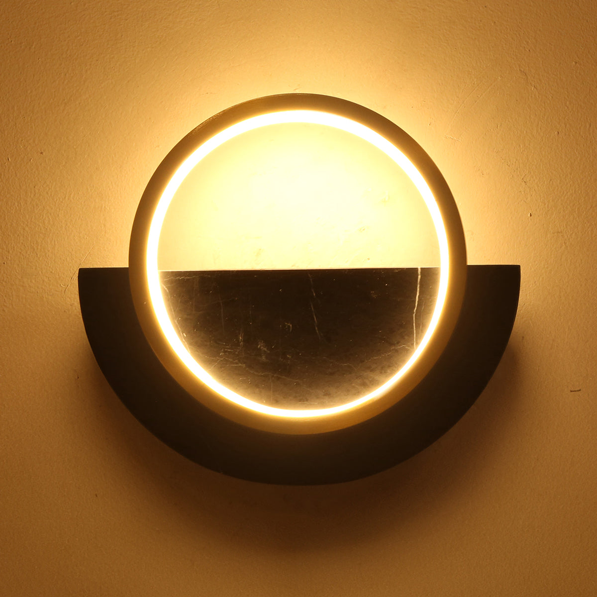 Buy Simplicity Black Marble LED Wall Light Online