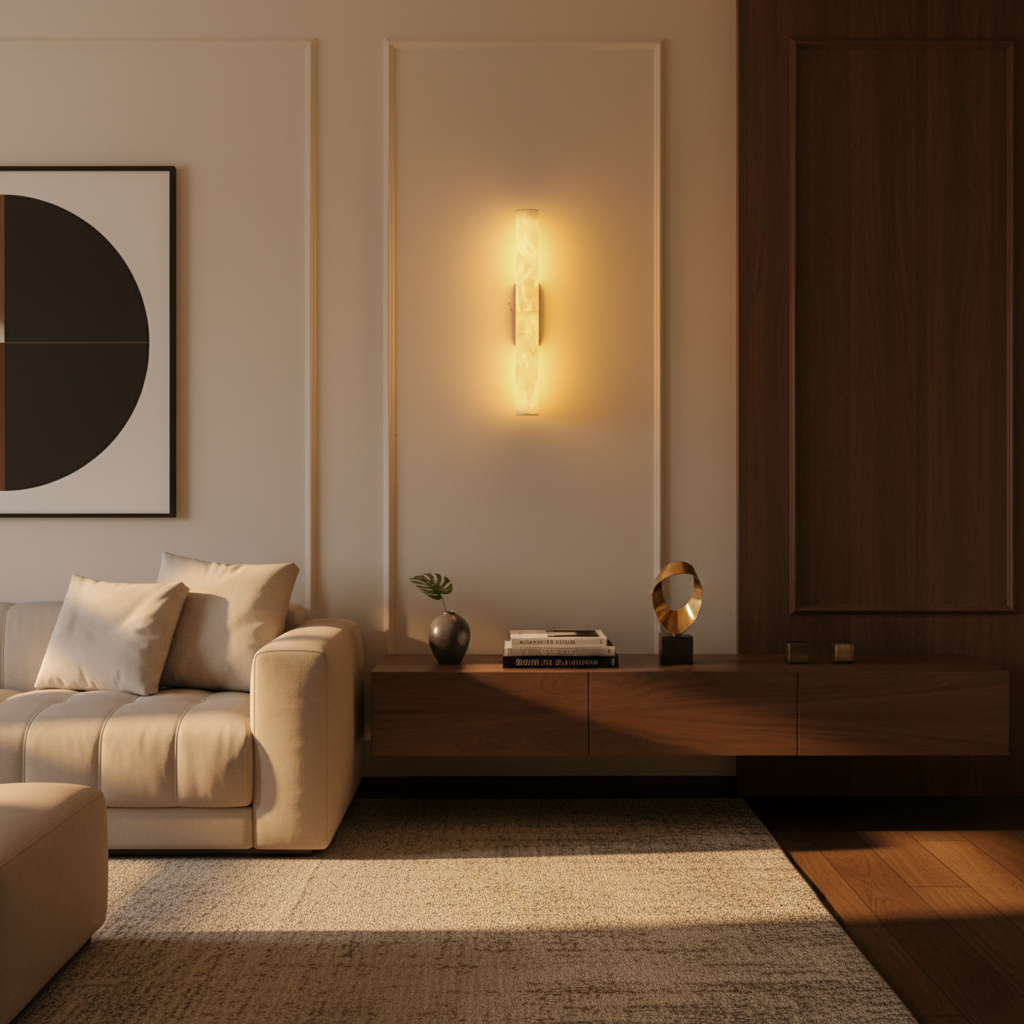 Buy Sleek Marble 500mm LED Wall Light Bedroom