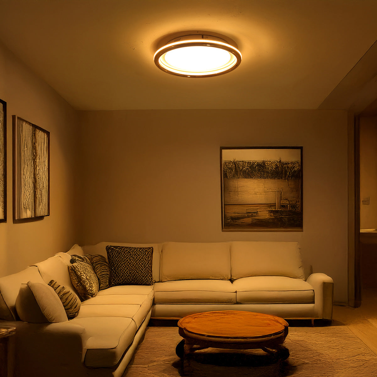 Buy Soni Smart 300mm (2 Colour) LED Chandelier Living Room