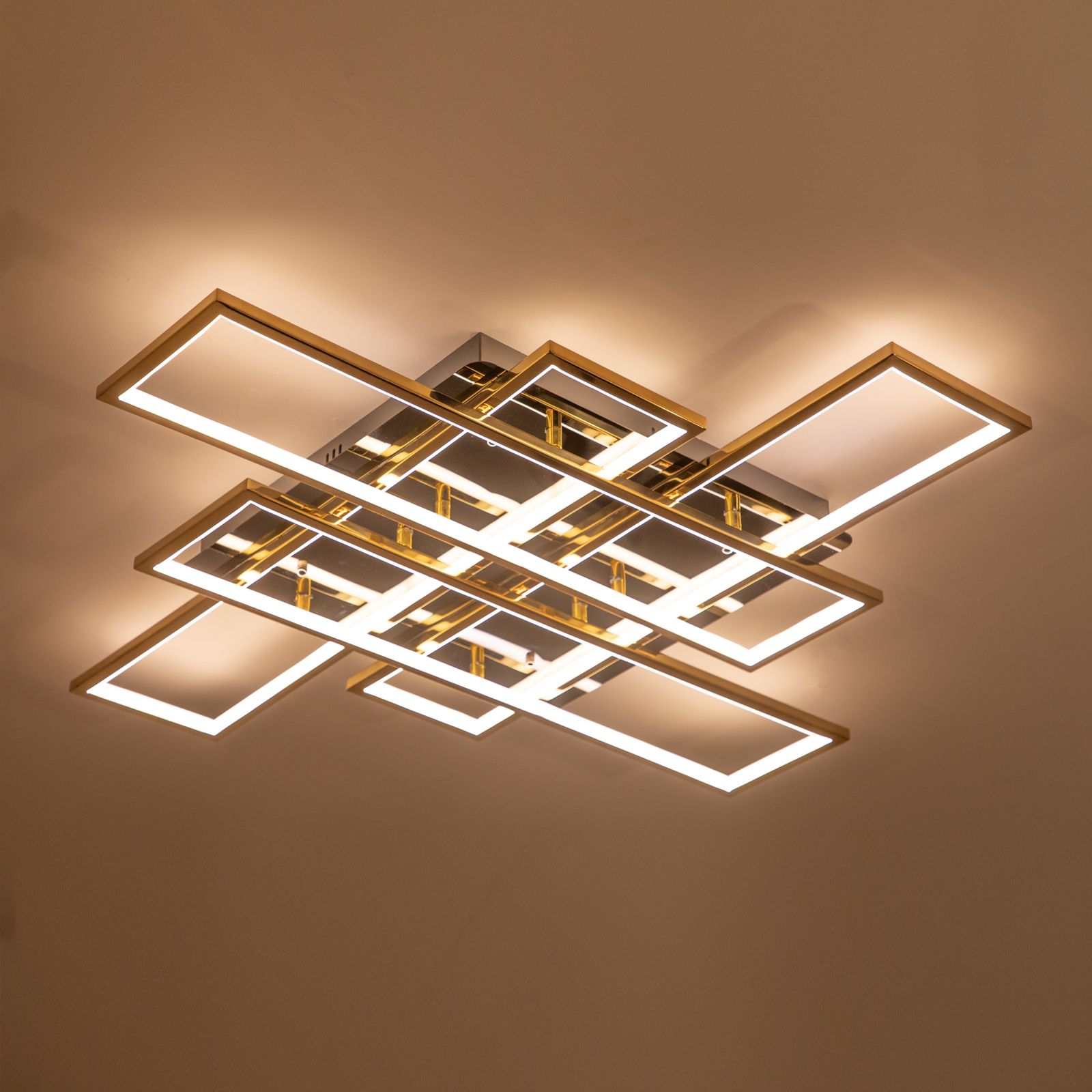 Square led chandelier deals