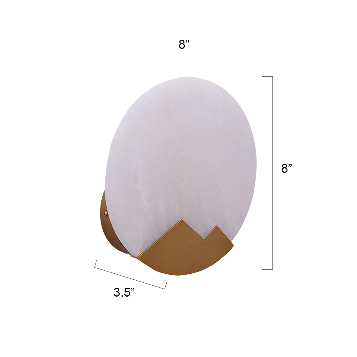 Buy Sutle Marble Wall Light size