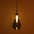 Teardrop Smoke LED Pendant Light