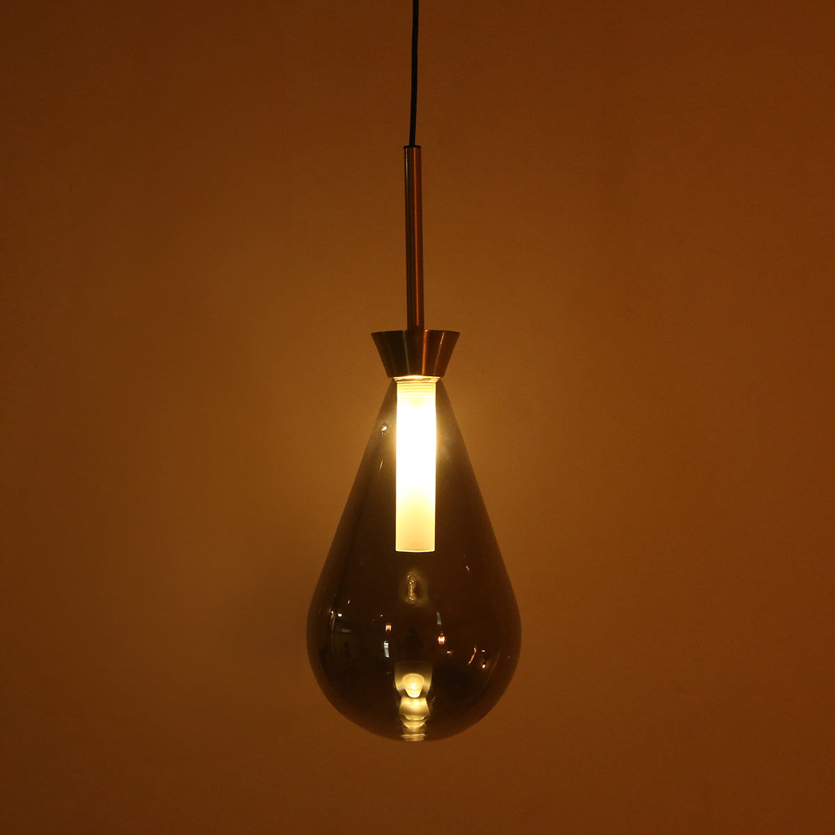 Teardrop Smoke LED Pendant Light for Modern Lamps | Light & Living