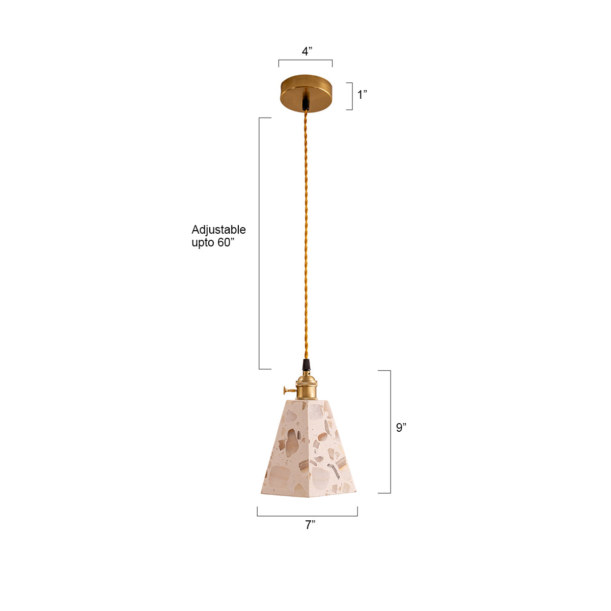 Buy Terrazzo Love Pendant Light size
