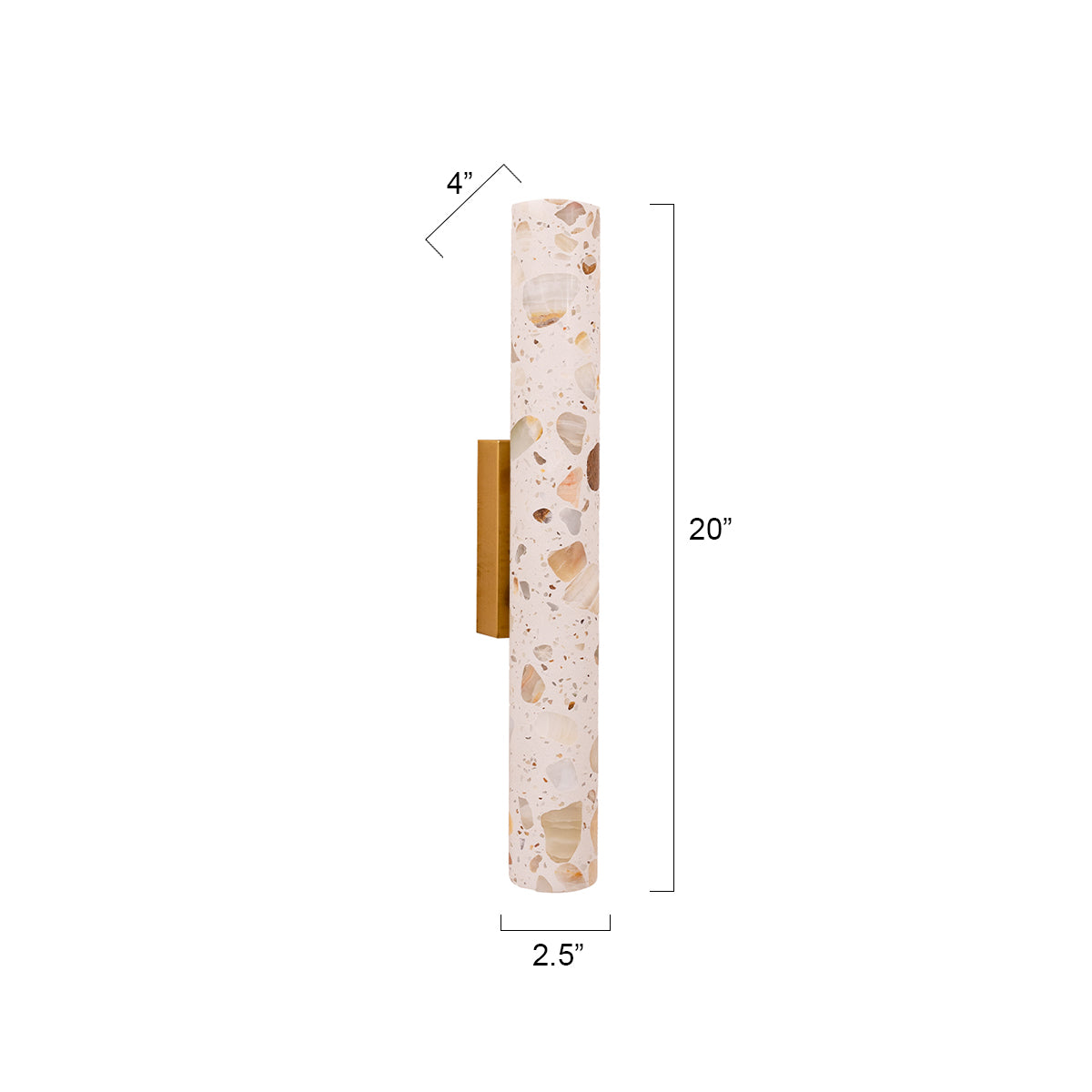 Buy Terrazzo Sleek Medium LED Wall Light size