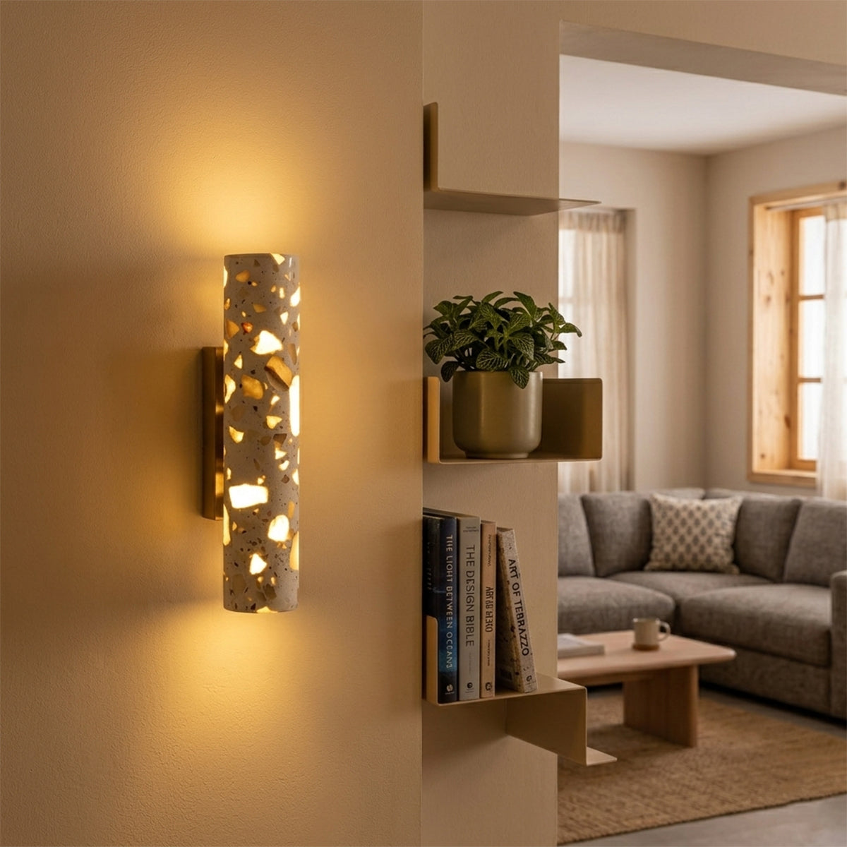 Buy Terrazzo Sleek Small LED Wall Light bedroom