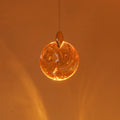Thoughtful Amber Glass LED Pendant Light