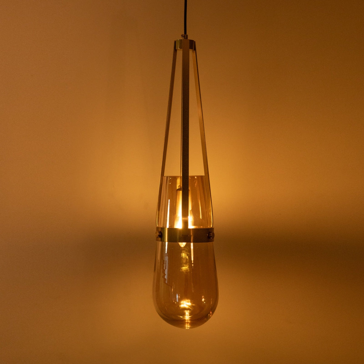 Buy Trikone Amber Pendant Light Corner